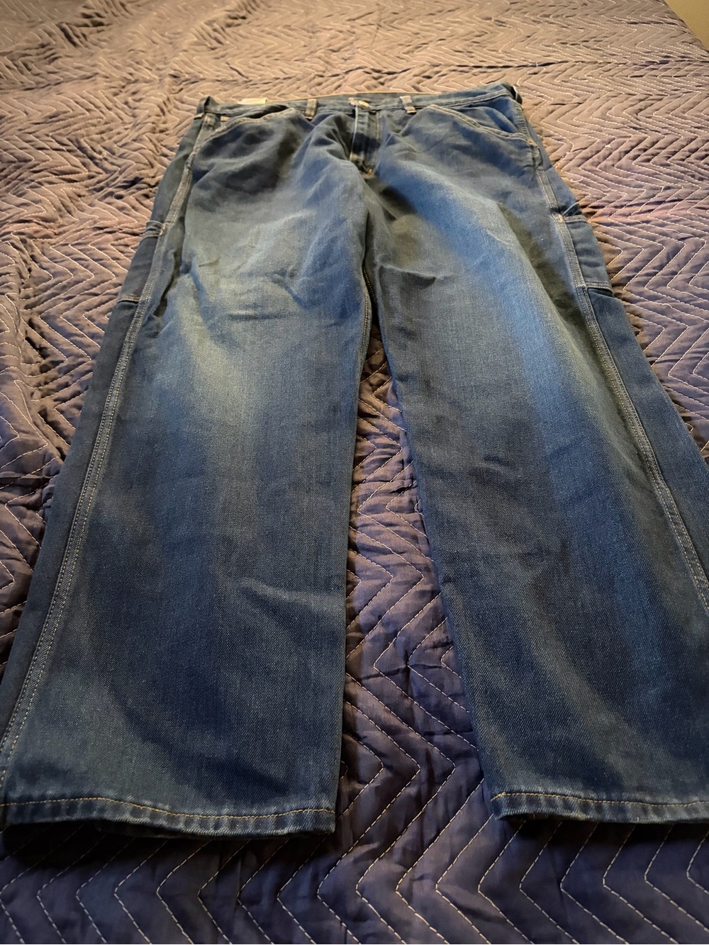 Levi's Men's Relaxed Workwear Jeans - Blue size 38x32 - Picture 3 of 7